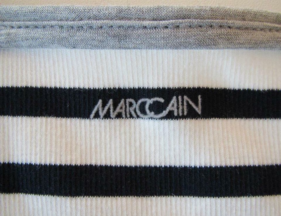 Marc Cain Shirt Seide/ Rippstrick Gr. N4 maritim Möwen NEU!!! in Münnerstadt