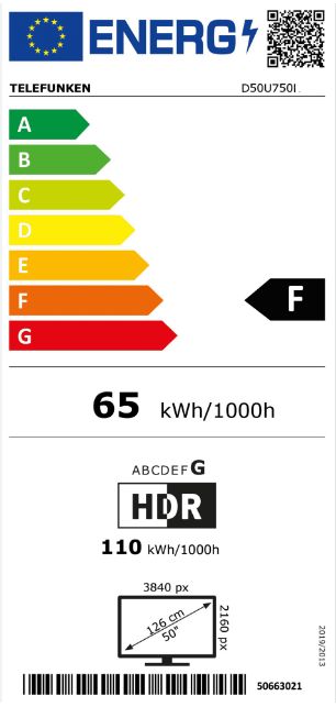 TOP 50" (126 cm) TV - Telefunken D50U750E2CW - UHD - Neuware in Bremen