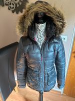 Superdry Daunenjacke Steppjacke Jacke grau/schwarz XS Bayern - Schwebheim Vorschau