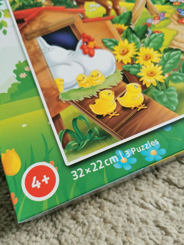 ❤️ Bauernhof Kinder Puzzle 3x48 Teile ab 4 Jahre ❤️ in Kulmbach