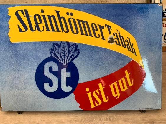 Steinbömer Tabak Emailschild,  Antik, Sammler, Alt original in Budenheim
