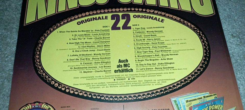 KINGS OF SWING,K-tel,LP,Schallplatte,1976,Top Zustand in Hilter am Teutoburger Wald