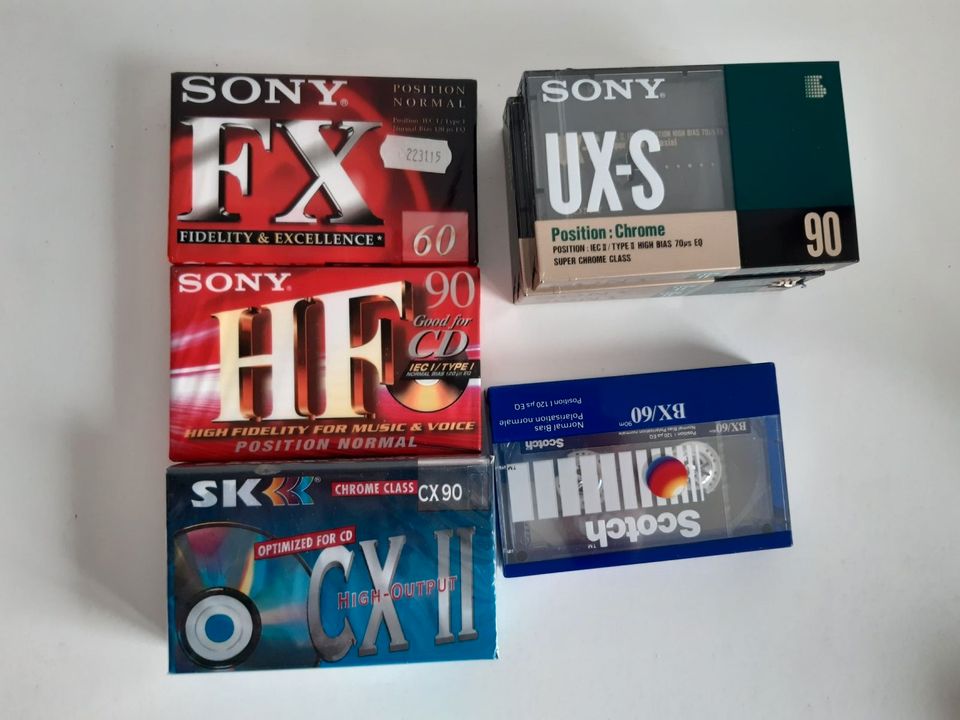 Sony UC-S 90 FX HFC Scotch BX60 SK Leerkassetten Ovp in Lichtenfels