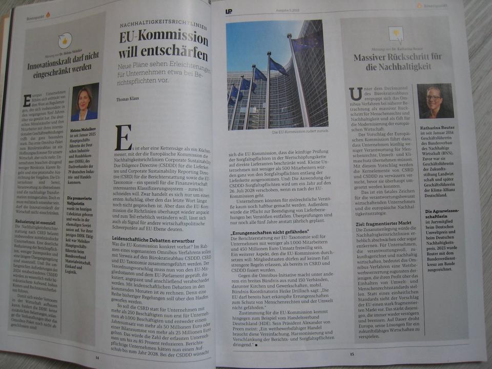 Zeitschrift: L.P. Lebensmittel-Praxis / Ausg. 5/2025 v. 14.3. NEU in Neuss