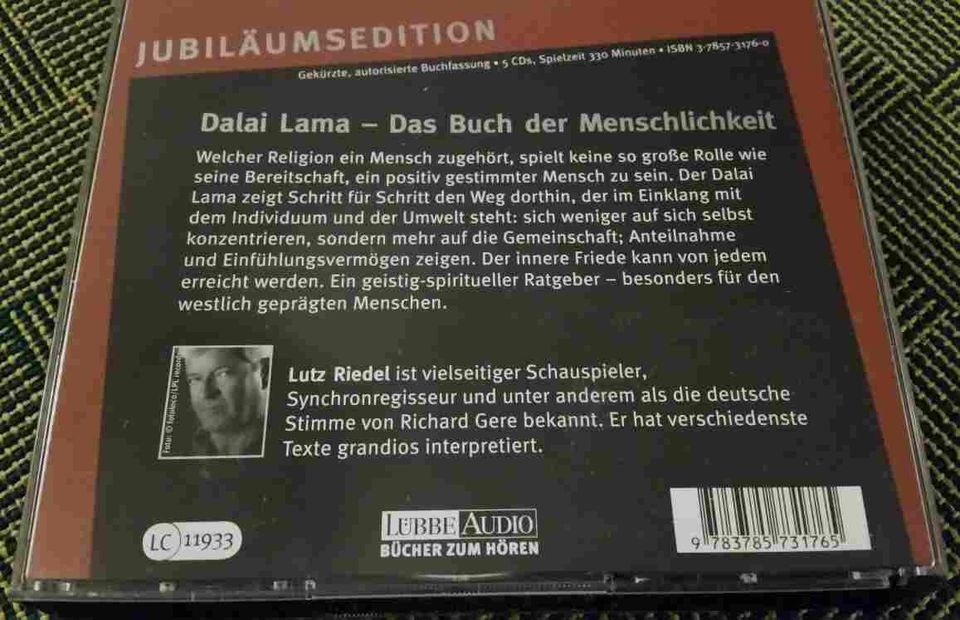 ❤ 5 CDs - Dalai Lama Das Buch der Menschlichkeit ❤ Neuwertig !!❤ in München