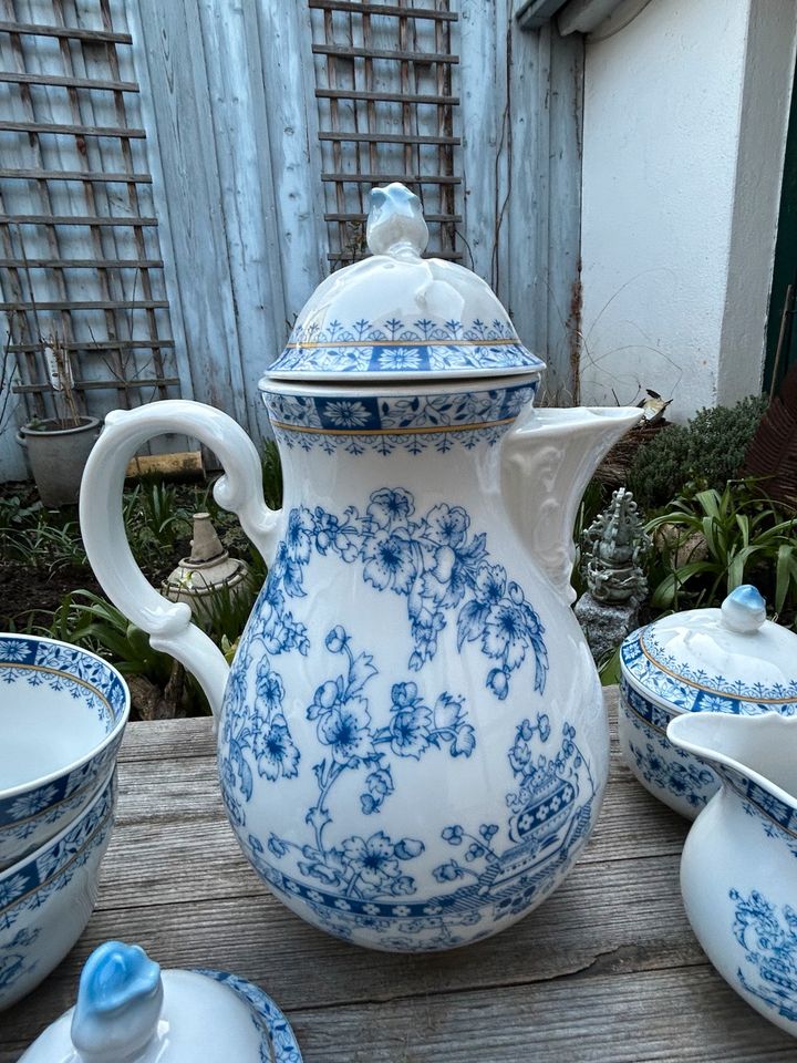 Vintage Service Geschirr China Blau weiß Kaffeegedeck Porzellan in Wuppertal