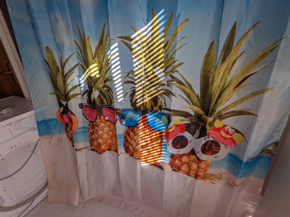Textiler lustiger Ananas Duschvorhang in München