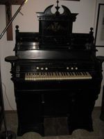 Antikes Harmonium, schwarz, Biedermeierzeit, Museumsfähig Niedersachsen - Nordstemmen Vorschau