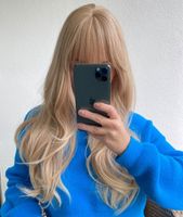 Perücke blond Hochwertig Wie Echthaar Lang Mit Pony Mehrfarbig Essen - Rüttenscheid Vorschau