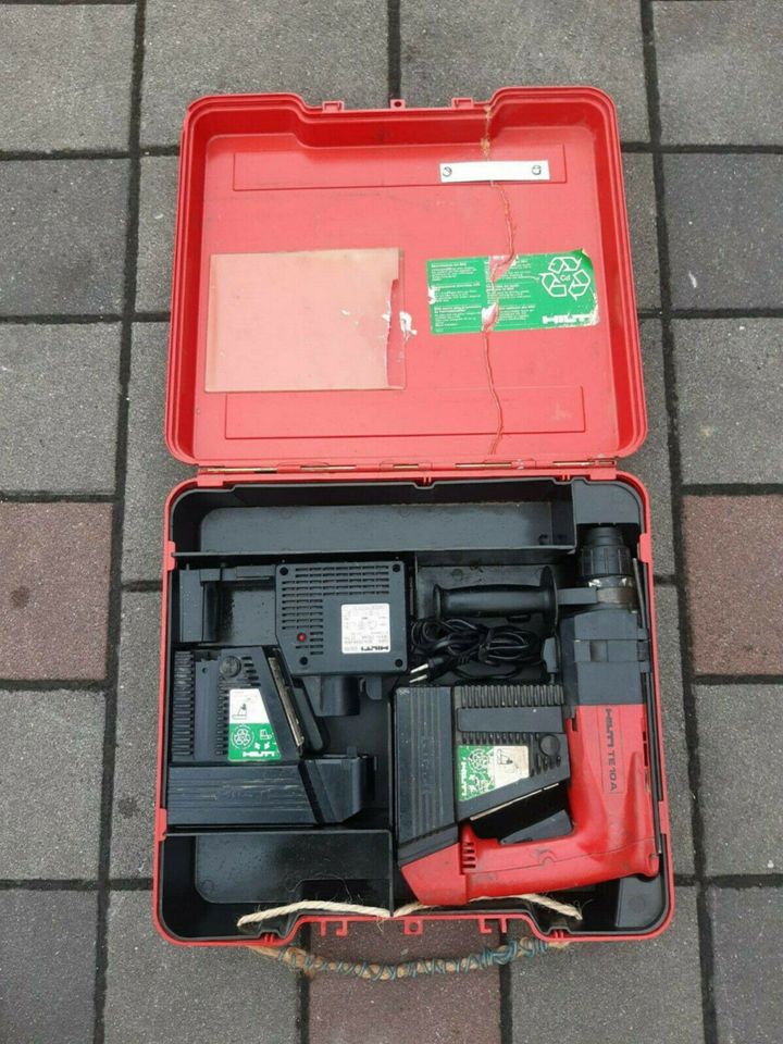 Verkaufe1-gebr.HILTI-TE10A-Akkubohrhammer+2 Akkus+Ladegerät+Koffe in Nördlingen