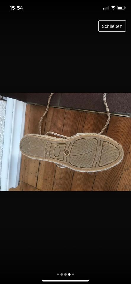 San Marina Riemchensandalen Espadrille beige 38 in Bous