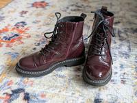 Boots, Stiefeletten, von "Schuhengel", Lack, dunkelrot, Gr.38 Bayern - Diedorf Vorschau