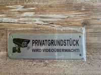 Alu Schild Privatgrundstück wird videoüberwacht Niedersachsen - Vechelde Vorschau