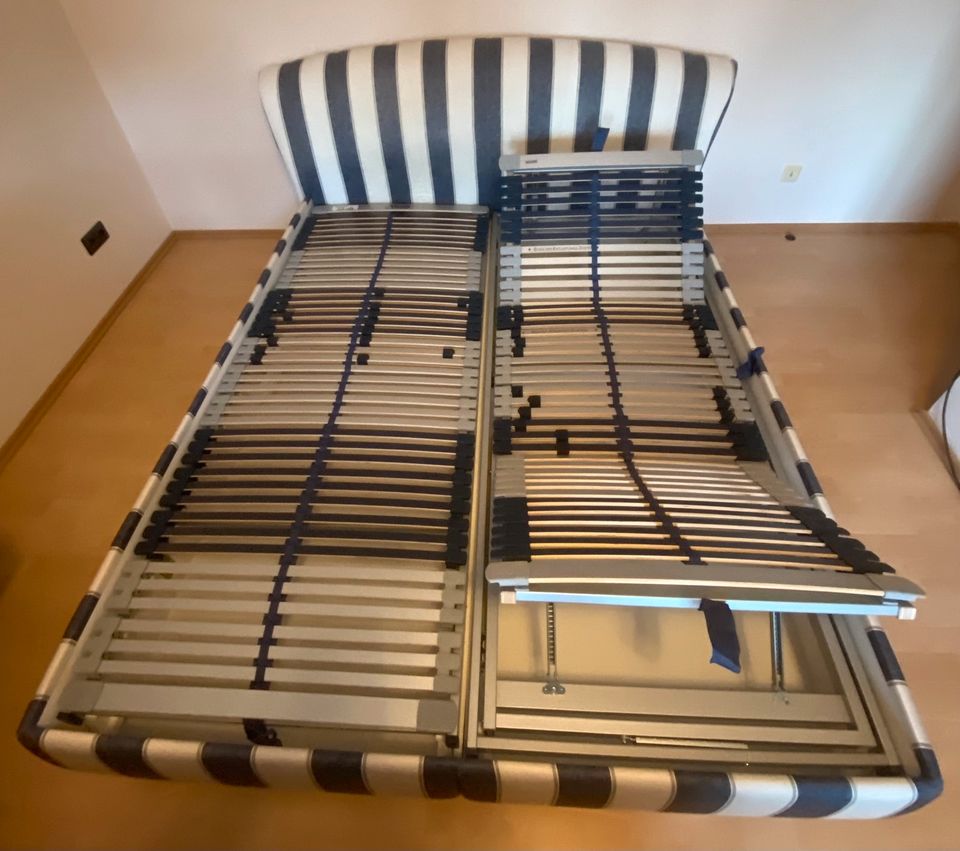 Doppelbett mit Bettkästen und Vitalis 44 Plus NV Lattenrosten in Oer-Erkenschwick