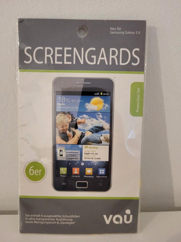 Screengards Schutzfolie von Vau für Samsung Galaxy S 2 in St. Leon-Rot