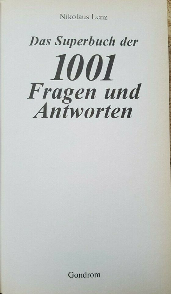 Spielend lernen - Das Superbuch der 1001 Fragen und Antworten in Ehingen (Donau)
