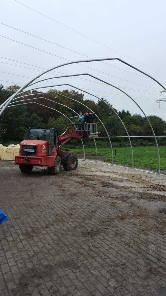 Agrotel Tunnel Rundbogenhalle Maschinenhalle in Filsum