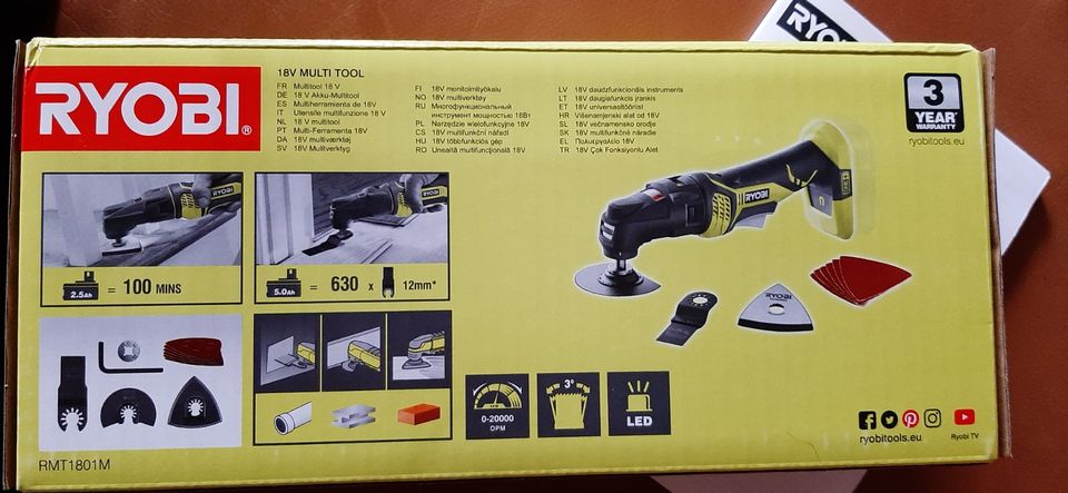 RYOBI 18V Multi Tool RMT1801M NAGELNEU VERPACKT in Leer (Ostfriesland)