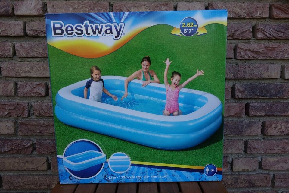 Bestway Pool Family Jumbo 262 x 175 x 51 cm Neu & OVP Versand fre in Kreuzau