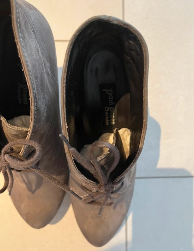 Leder Schuhe von Paul Green, Größe 5,5 - neuwertig in Bad Soden am Taunus