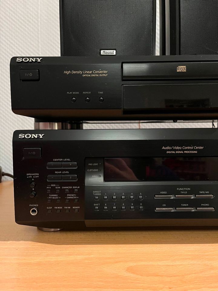 Sony HiFi Anlage Receiver CD-Player Magnat Boxen Lautsprecher in Kadenbach