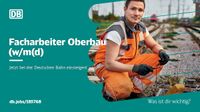 Facharbeiter (w/m/d) Oberbau / Inspektion, Wartung und Instandsetzung von Schienen, Schwellen und Gleisbett - Standort: 57072 Siegen Nordrhein-Westfalen - Siegen Vorschau