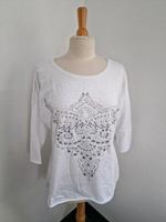 Tolles Shirt TREDY Gr. 38-40/42 weiß mit Glitzersteinchen Nordrhein-Westfalen - Heinsberg Vorschau