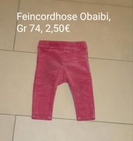 Hose Feincord Obaibi weinrot Gr 74 weich 2,50€ Frühling Sommer Bochum - Bochum-Südwest Vorschau