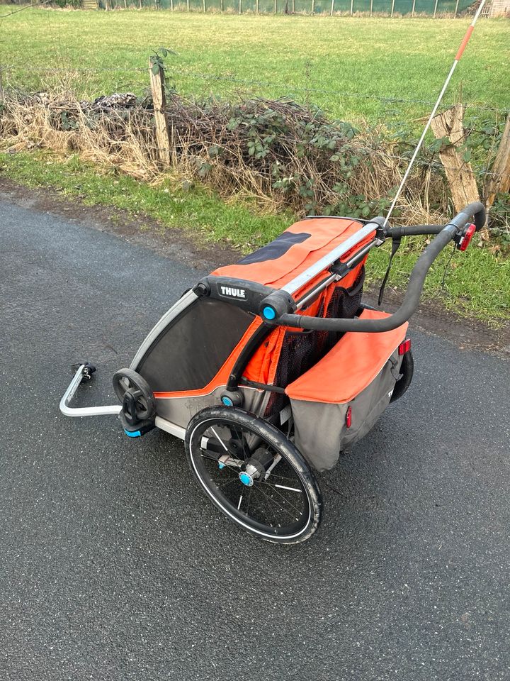 Fahrradanhänger von Thule Baby 2 Chariot Cross 2, Rot, One Size in Verden