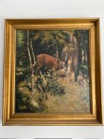 Gemälde von Rolf Winkler, Der Rehbock, Jagdmaler, 2Wk,Jagdzimmer Thüringen - Worbis Vorschau