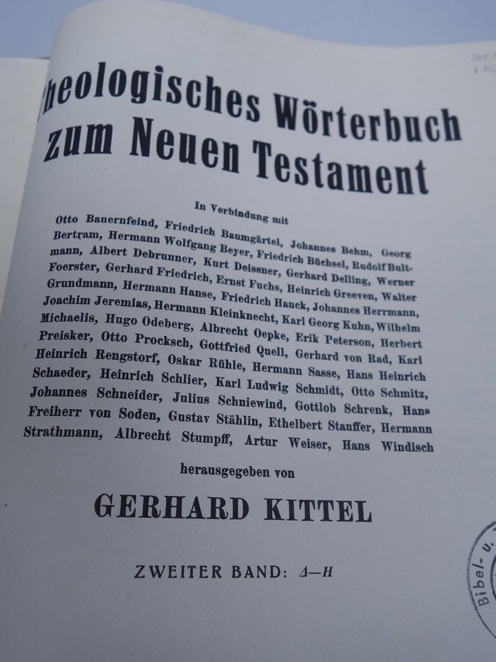 Theologisches Wörterbuch zum Neuen Testament Band 1+2 65772-40 in Weilrod 