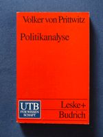 Volker von Prittwitz - Politikanalyse (UTB) Hannover - Vahrenwald-List Vorschau