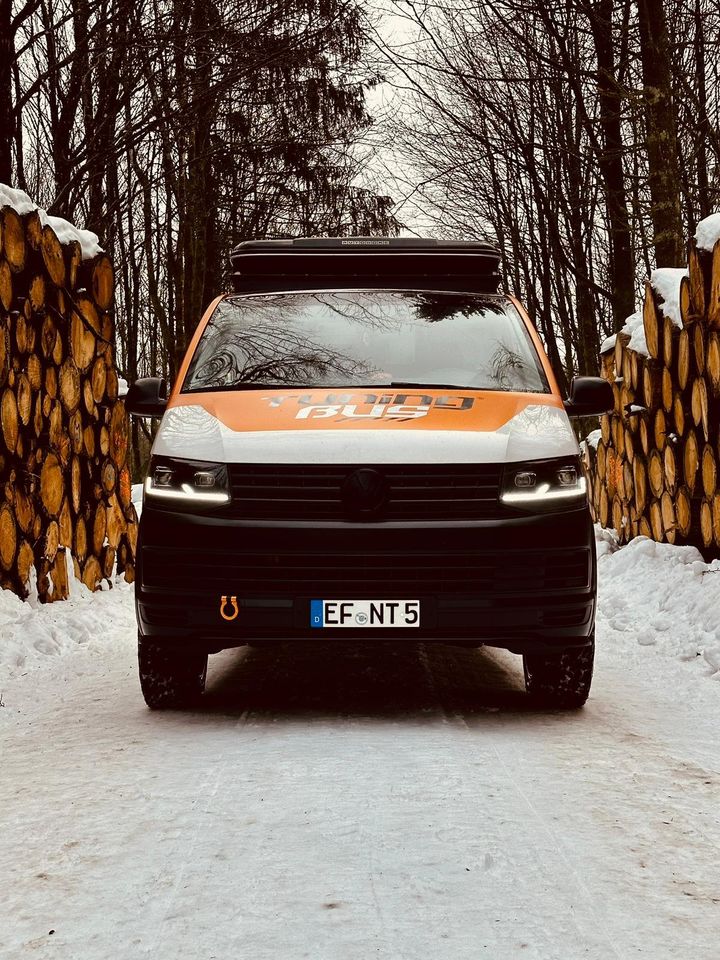 Voll LED Tagfahrlicht Scheinwerfer schwarz für VW T6 Bus 15-19 in Calden