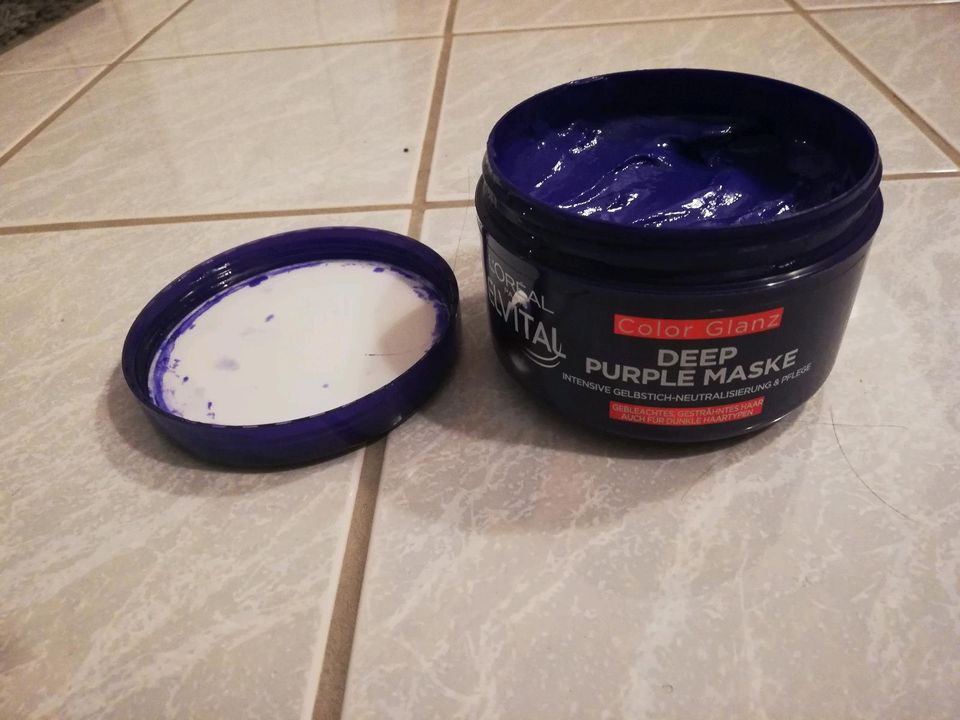 L'Oreal Elvital Color Glanz Deep Purple Mask, Anti-Gelbstich in München