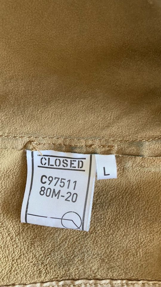 Closed Ledermantel Trenchcoat Leder Lammleder Gr. L in Wiesbaden