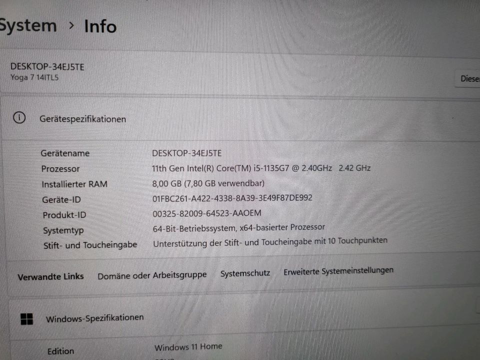Lenovo Yoga 7i- Dark moss in Augsburg