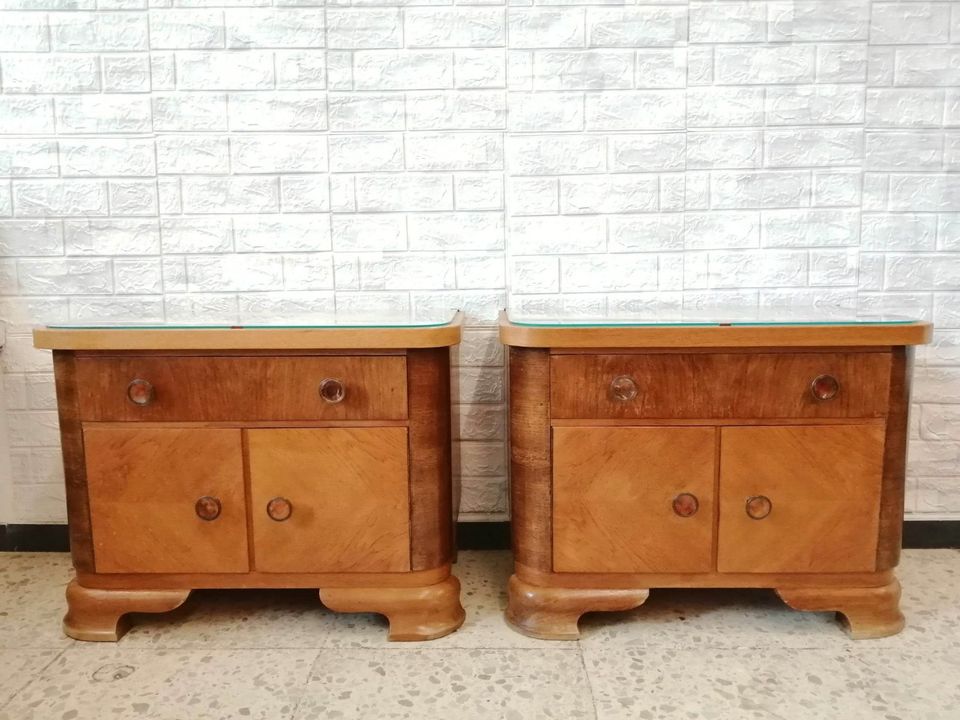 1 von 2 Art Deco Nachttisch  Nachtschrank Nightstand in Taunusstein