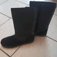 Stiefel gefüttert, schwarz, Größe 42 Hessen - Wiesbaden Vorschau