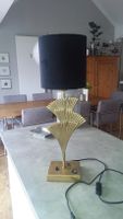 Vintage Stehlampe Lampe Metall samt Velourleder gold schwarz München - Ramersdorf-Perlach Vorschau