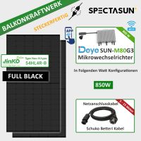 ☀️Balkonkraftwerk 850W JINKO FULL BLACK Module mit 800w DEYE Microwechselrichter ✅ SOFORT ABHOLBEREIT☀️Peine Niedersachsen - Peine Vorschau