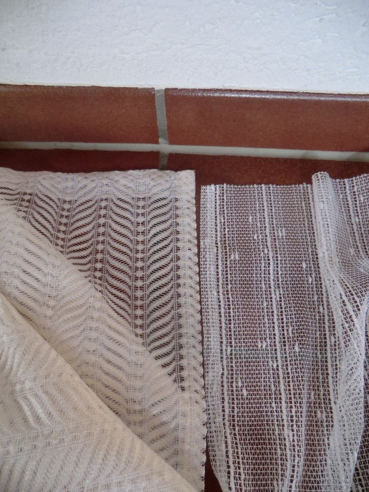 Gardinen/-rest weiß elfenbein Scheibenvorhang in Großmehring