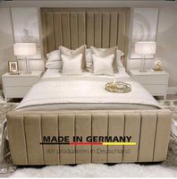 Boxspringbett 180x200cm Neu samt Velour Beige Sonderverkauf Nordrhein-Westfalen - Herford Vorschau