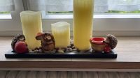 Deko aus Kerzen mit Sensoren und Igel Baden-Württemberg - Bisingen Vorschau