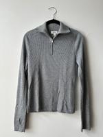 COS Pullover Troyer Rippstrick grau 100% Wolle Berlin - Neukölln Vorschau