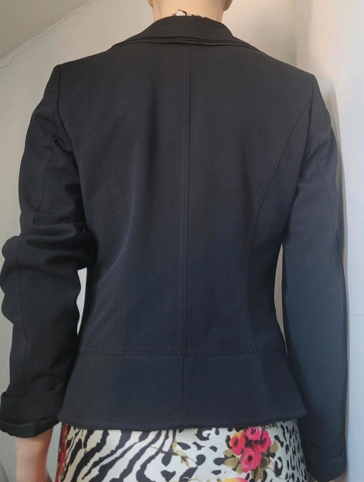 APART Blazer tailliert elegant raffiniert Jacke schwarz 36 in Minden