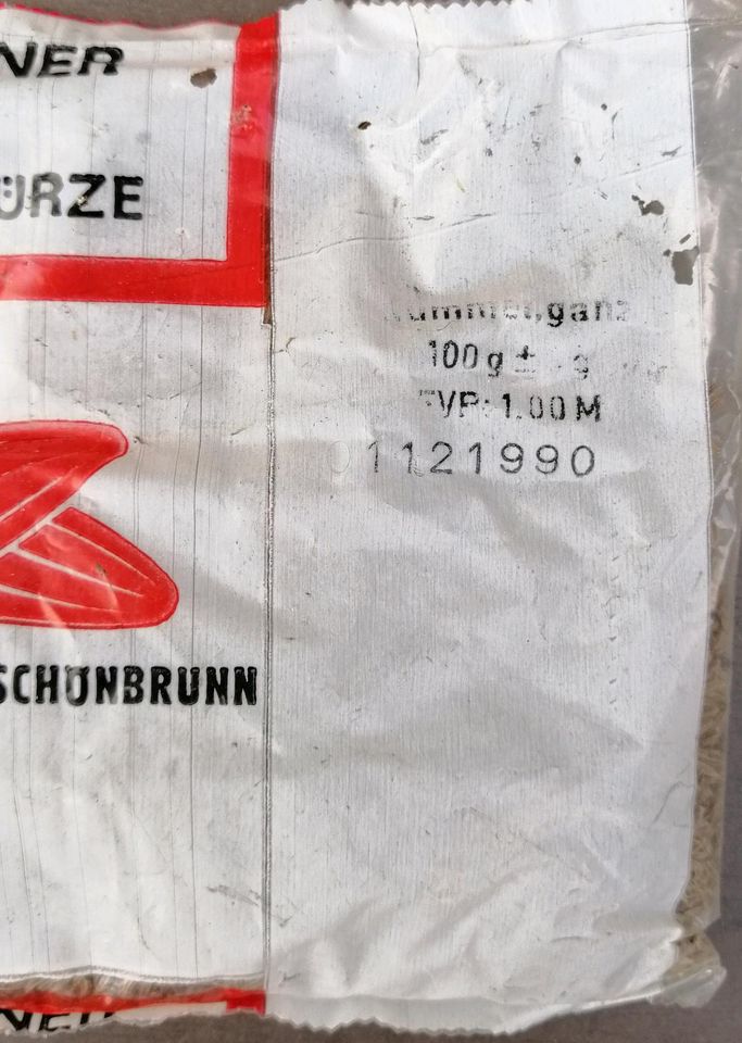 Kümmel, Pfeffer Ostalgie DDR Originalverpackung 4 Tüten in Eßleben-Teutleben