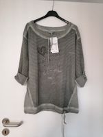 Schöne Tunika Shirt Pullover S Gr. 38 Oliv Grau Netz Print TOP! Baden-Württemberg - Freiburg im Breisgau Vorschau