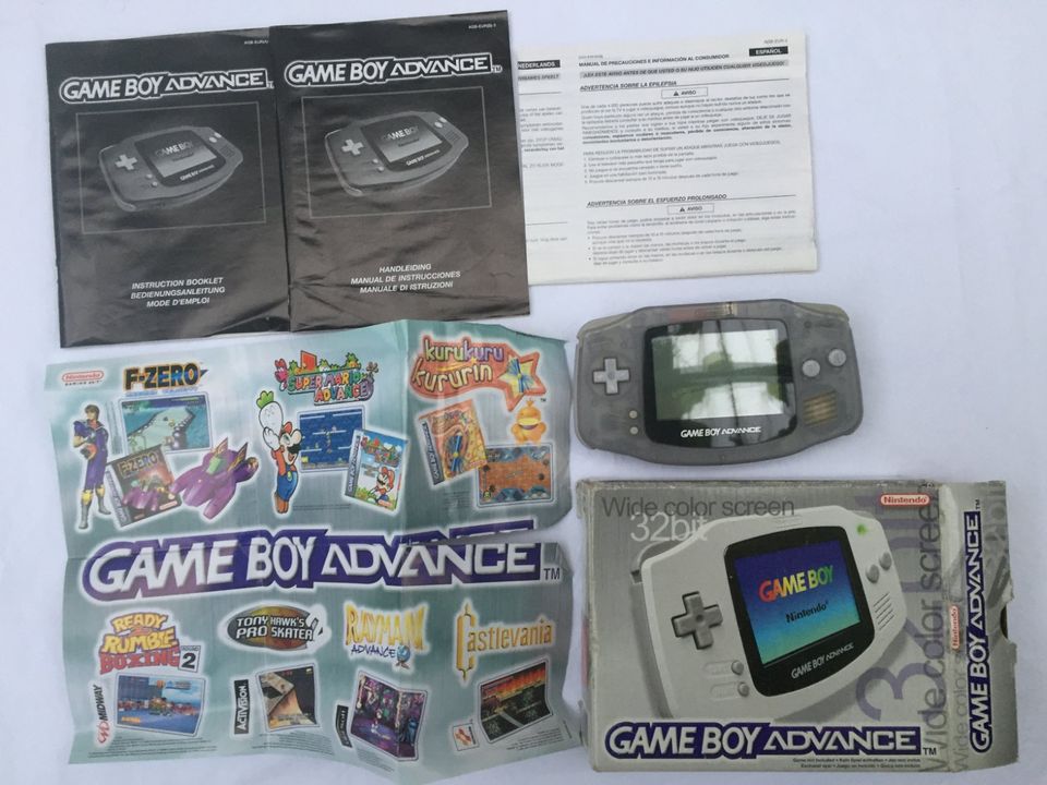 Nintendo Gameboy Advance + OVP (andere version) + Anl. • Glacier in Saarlouis