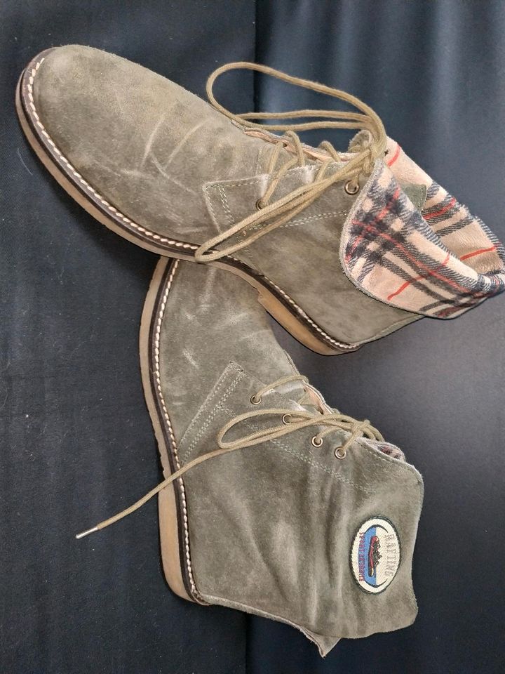 Stiefeletten Damen von Raftel Gr.40 Echt Wildleder Tarngrün Far in Stuttgart