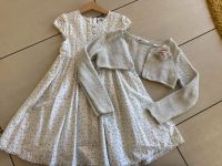 Kombination Taufe festlich Kleid Cardigan beige Gr. 110 116 Hadern - Blumenau Vorschau